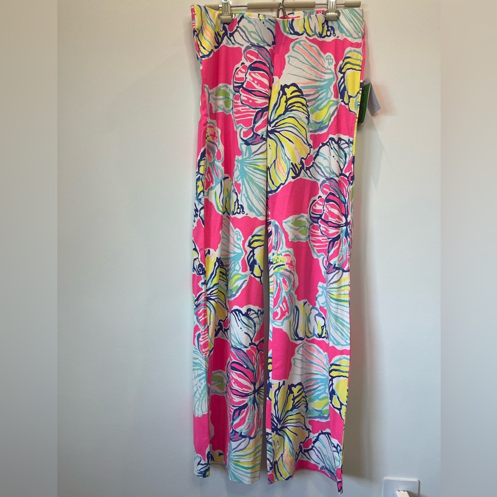 Lilly Pulitzer colorful flowy beach pants